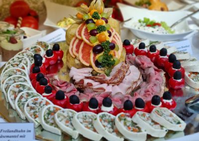Buffet mit Vorspeisen